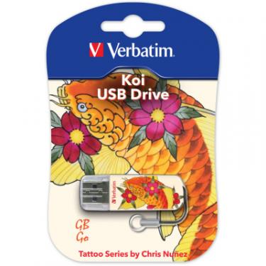 USB флеш накопитель Verbatim 16GB STORE'N'GO MINI TATTOO KOI USB 2.0 Фото 1