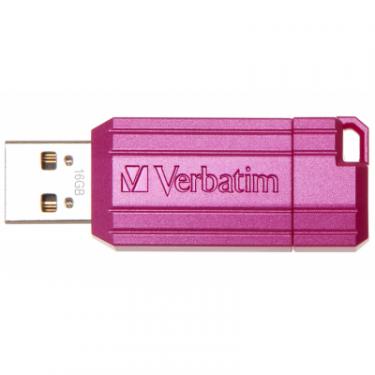 USB флеш накопитель Verbatim 16GB Store 'n' Go PinStripe Pink USB 2.0 Фото 1