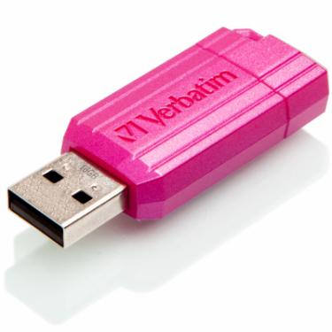 USB флеш накопитель Verbatim 16GB Store 'n' Go PinStripe Pink USB 2.0 Фото 3