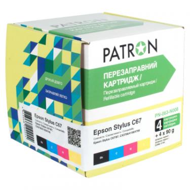 Комплект перезаправляемых картриджей Patron Epson C67/ 87, CX3700/ 4100/ 4700 (4*90г) Фото 1