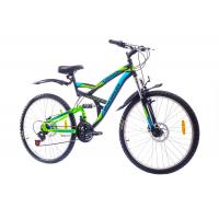 Велосипед Discovery 26" CANYON AM2 14G Vbr 19" St черно-сине-зеленый 2 Фото 1