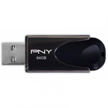 USB флеш накопитель PNY flash 64GB Attache4 Black USB 2.0 Фото 1