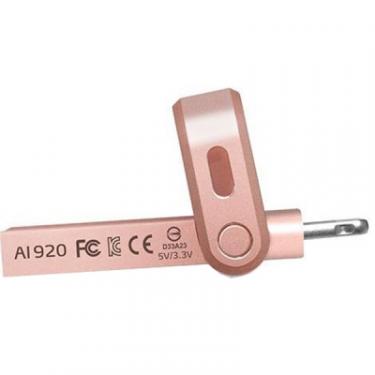 USB флеш накопитель ADATA 128GB I920 Rose Gold USB 3.1 Gen1 /Lightning Фото 1