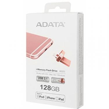 USB флеш накопитель ADATA 128GB I920 Rose Gold USB 3.1 Gen1 /Lightning Фото 6