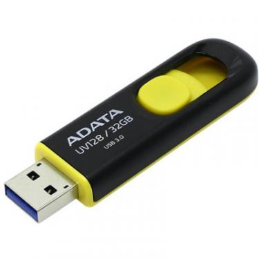 USB флеш накопитель ADATA 32GB UV128 Black-Yellow USB 3.0 Фото 3
