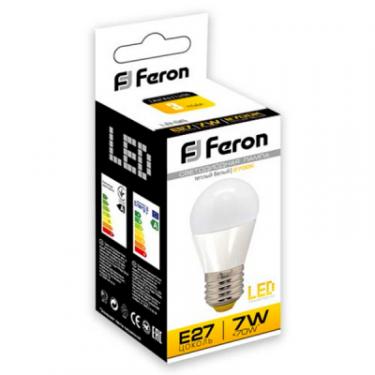 Лампочка Feron LED E27 7W 16 pcs LB-95 G45 2700K Фото 1