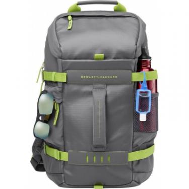Рюкзак для ноутбука HP 15.6" Odyssey Grey/Green Фото 3
