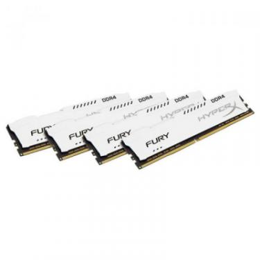 Модуль памяти для компьютера Kingston Fury (ex.HyperX) DDR4 64GB (4x16GB) 2133 MHz HyperX FURY White Фото 1