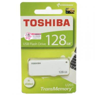 USB флеш накопитель Toshiba 128GB U203 White USB 2.0 Фото 2