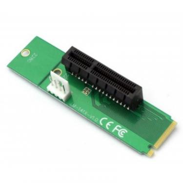 Райзер Dynamode PCI-E 4x Female to NGFF M.2 M Key Male, Power Cabl Фото