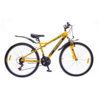 Велосипед Discovery 26" TREK 2018 AM 14G Vbr рама-18" St серо-желтый Фото