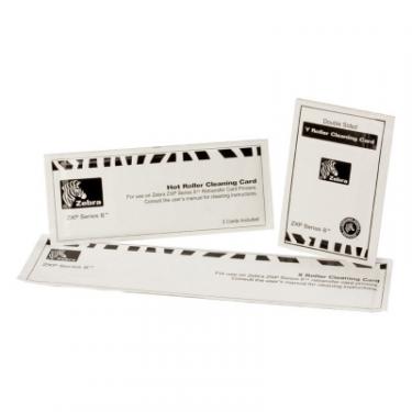 Комплект чистящих карт Zebra 12 - X и Y карт, ролик очищення / и 3-карты горяче Фото
