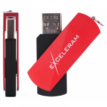 USB флеш накопитель eXceleram 32GB P2 Series Red/Black USB 3.1 Gen 1 Фото 3