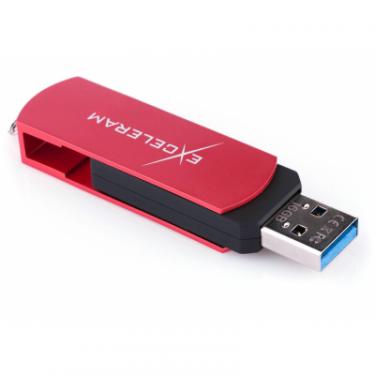 USB флеш накопитель eXceleram 32GB P2 Series Red/Black USB 3.1 Gen 1 Фото 4