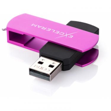 USB флеш накопитель eXceleram 64GB P2 Series Purple/Black USB 2.0 Фото 1
