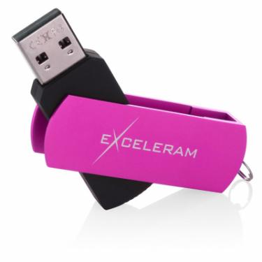 USB флеш накопитель eXceleram 64GB P2 Series Purple/Black USB 2.0 Фото 2