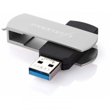 USB флеш накопитель eXceleram 32GB P2 Series Silver/Black USB 3.1 Gen 1 Фото 1