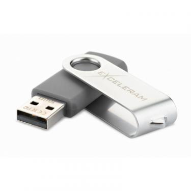 USB флеш накопитель eXceleram 16GB P1 Series Silver/Gray USB 2.0 Фото 1