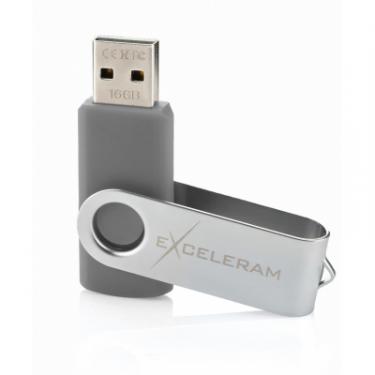 USB флеш накопитель eXceleram 16GB P1 Series Silver/Gray USB 2.0 Фото 2