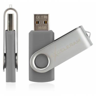 USB флеш накопитель eXceleram 16GB P1 Series Silver/Gray USB 2.0 Фото 3