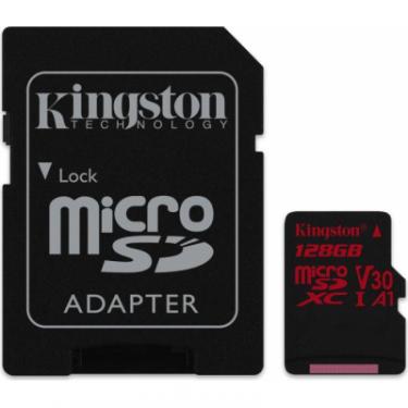 Карта памяти Kingston 128GB microSDXC class 10 UHS-I U3 Фото