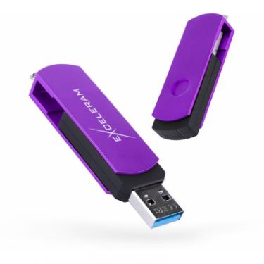 USB флеш накопитель eXceleram 16GB P2 Series Grape/Black USB 3.1 Gen 1 Фото