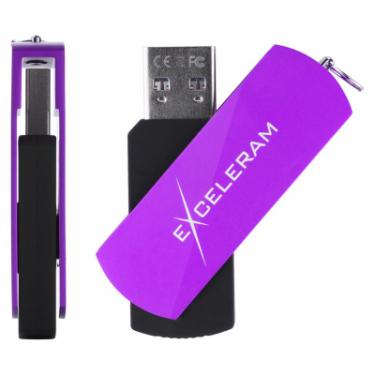 USB флеш накопитель eXceleram 16GB P2 Series Grape/Black USB 3.1 Gen 1 Фото 3