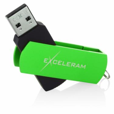 USB флеш накопитель eXceleram 8GB P2 Series Green/Black USB 2.0 Фото 2