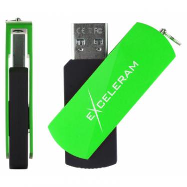 USB флеш накопитель eXceleram 8GB P2 Series Green/Black USB 2.0 Фото 3