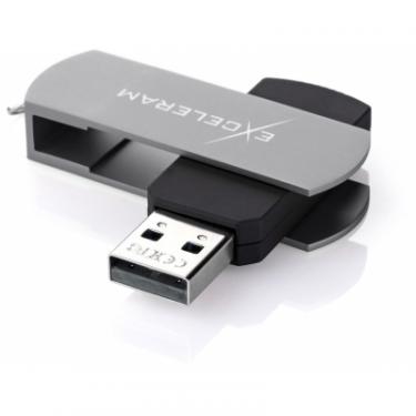 USB флеш накопитель eXceleram 64GB P2 Series Gray/Black USB 2.0 Фото 1