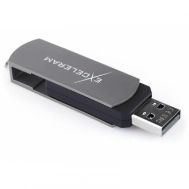 USB флеш накопитель eXceleram 64GB P2 Series Gray/Black USB 2.0 Фото 4