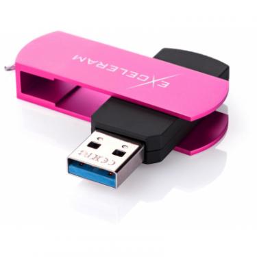 USB флеш накопитель eXceleram 64GB P2 Series Rose/Black USB 3.1 Gen 1 Фото 1