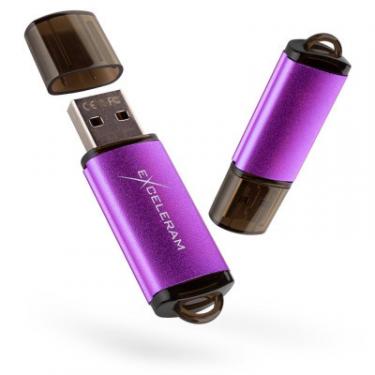USB флеш накопитель eXceleram 32GB A3 Series Purple USB 2.0 Фото