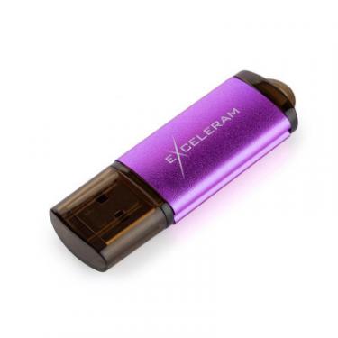 USB флеш накопитель eXceleram 32GB A3 Series Purple USB 2.0 Фото 2