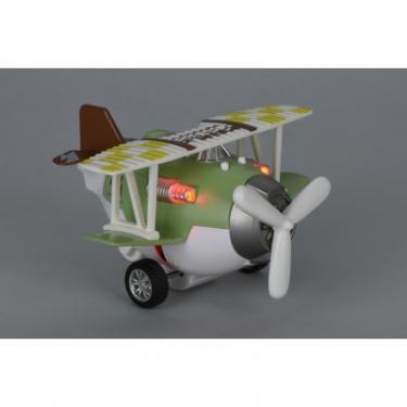 Спецтехника Same Toy Самолет металический инерционный Aircraft зеленый Фото 1