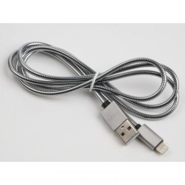 Дата кабель Vinga USB 2.0 AM to Lightning 1m stainless steel silver Фото 2