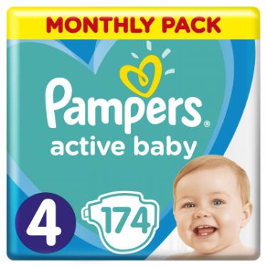 Подгузники Pampers Active Baby Maxi Розмір 4 (9-14 кг) 174 шт Фото