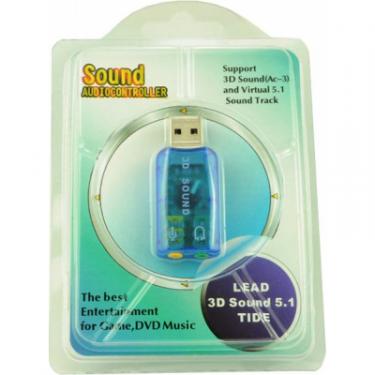 Звуковая плата Atcom USB-sound card (5.1) 3D sound (Windows 7 ready) Фото 3