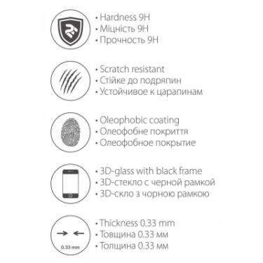 Стекло защитное 2E для iPhone XS 5.8" 3D Black border Full Glue Фото 2