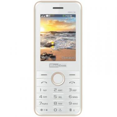 Мобильный телефон Maxcom MM136 White-Gold Фото