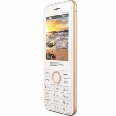 Мобильный телефон Maxcom MM136 White-Gold Фото 2