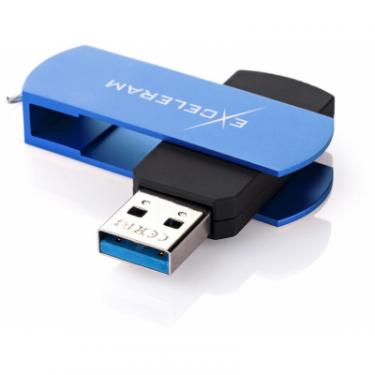 USB флеш накопитель eXceleram 128GB P2 Series Blue/Black USB 3.1 Gen 1 Фото 1