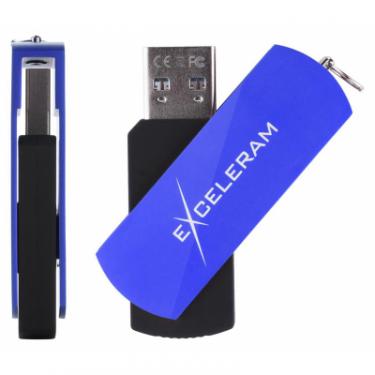 USB флеш накопитель eXceleram 128GB P2 Series Blue/Black USB 3.1 Gen 1 Фото 3