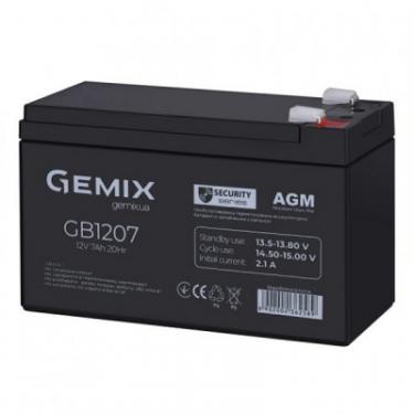 Батарея к ИБП Gemix GB 12В 7 Ач Фото 1