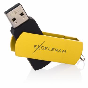 USB флеш накопитель eXceleram 32GB P2 Series Yellow2/Black USB 2.0 Фото 2