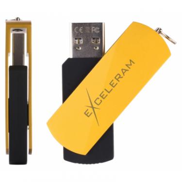 USB флеш накопитель eXceleram 32GB P2 Series Yellow2/Black USB 2.0 Фото 3