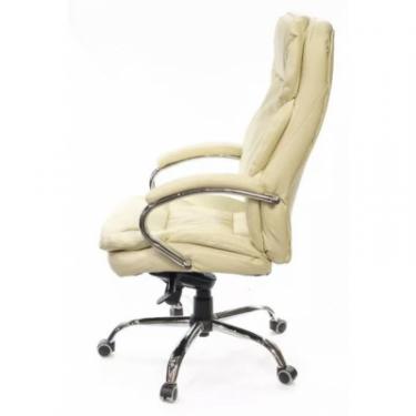 Офисное кресло Аклас Тироль CH MB кожа натур. бежевое Фото 2