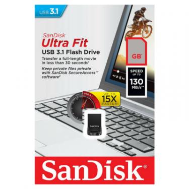 USB флеш накопитель SanDisk 256GB Ultra Fit USB 3.1 Фото 4
