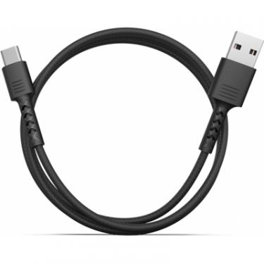 Дата кабель Pixus USB 2.0 AM to Type-C 1.0m Soft black Фото 1