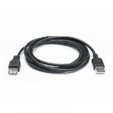 Дата кабель REAL-EL USB 2.0 AM/AF 2.0m Pro black Фото 1